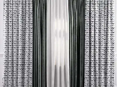 Curtain Set 20 3D model