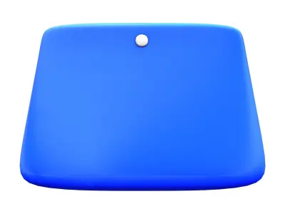 Blue Purse Hand Bag Low-poly 3D model