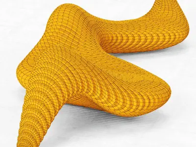 Parametric bench n6 3D model