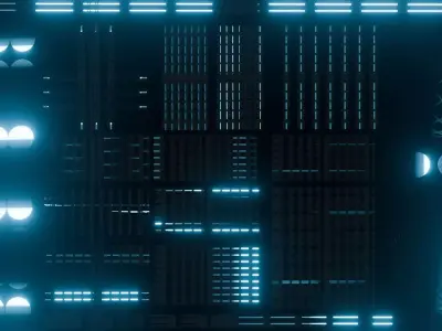 FREE SCIFI LED PANELS Free low-poly 3D model