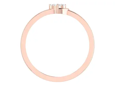 Women Ring Render 3dm STL OBJ FBX Details 3D print model 8