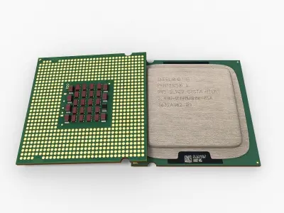 Intel Pentium D 3D model