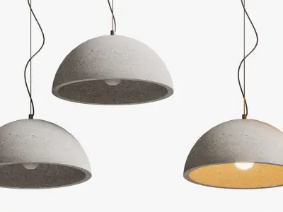 Pendant Grey Scale Wide 3D model