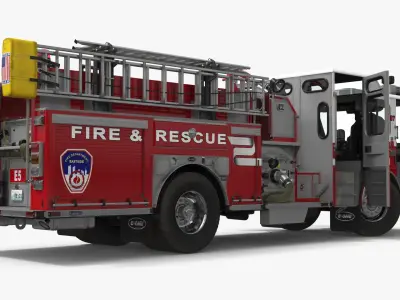  Eastside Emergency Response Fire Engine Red Rigged 