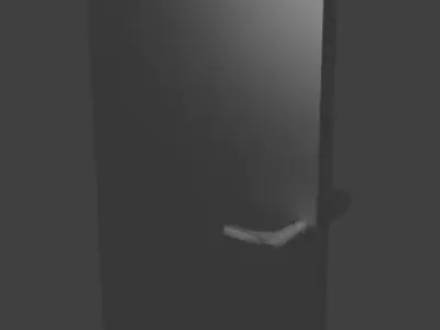 Iron Door Low-poly 3D model