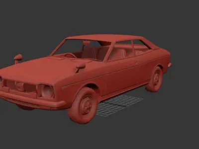 Subaru Leone Mk1 GSR 1972 3D print model