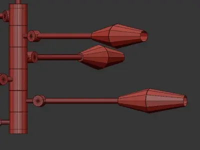 Paulette Chandelier 3D model