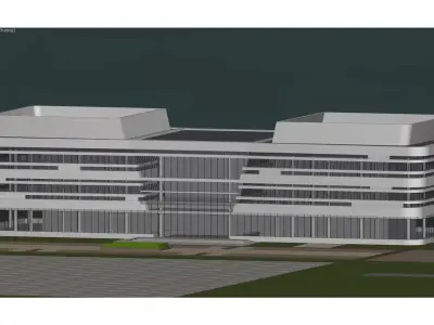 Modern Office Building 3D model