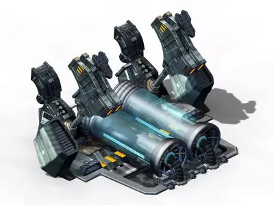Space Station - Time Warehouse 02 3D model