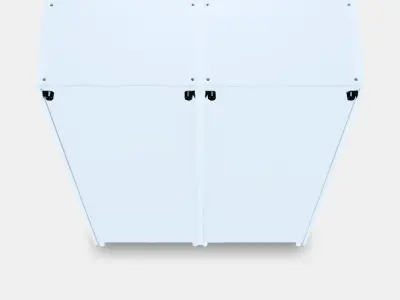 PLATSA closet with 6 doors Low-poly 3D model