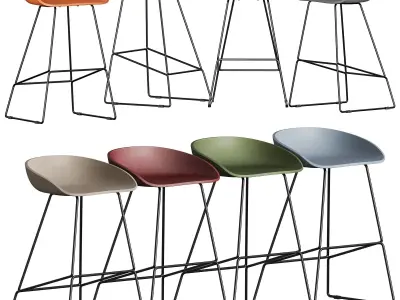 Bar Stool AAS 3D model