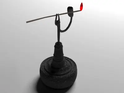 Holder for light splinter 3D model