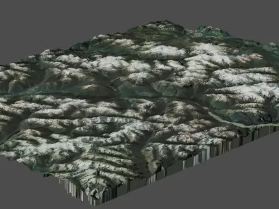 mountain landscape 3D model