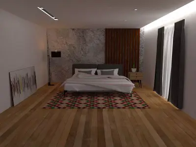Aesthetic Bedroom Free 3D model