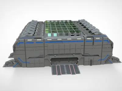 sci-fi architecture 1 3D model