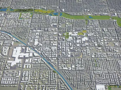 Scottsdale  Low-poly 3D model