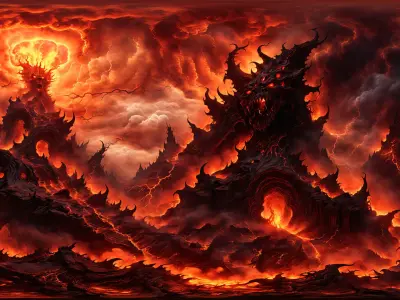 HDRI Horror Location Panoramas Low-poly 3D model