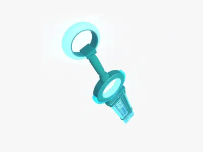 SciFi Sword A10 Full Blue - Character Design Fashion Low-poly 3D model