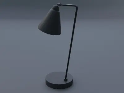 Awesome Black Table Lamp Black Lamp Free low-poly 3D model