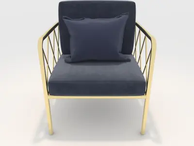 Sofa 1 Seater 15 3D model