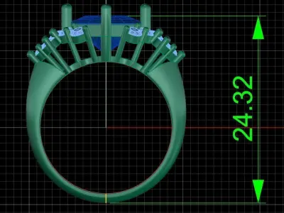 Jewelry ring 403 3D print model