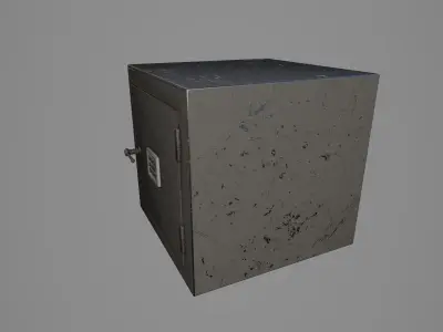 Safe 3d model Low-poly 3D model