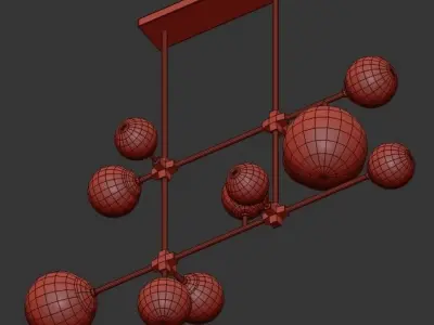 Hilliard Chandelier 3D model