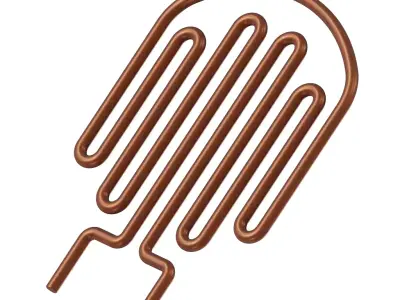 Rusty Heating Element Coil 3D model