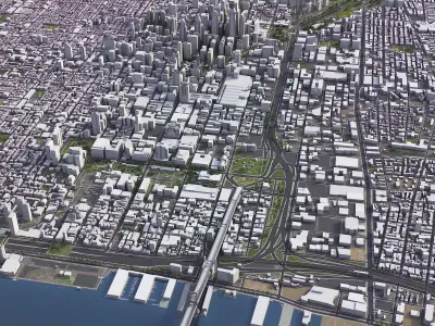 Philadelphia Low-poly 3D model