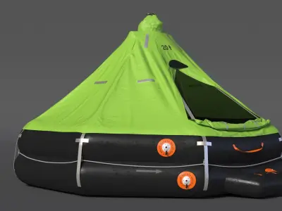  Air-Filled Life Raft 