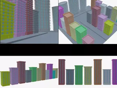 free building Free low-poly 3D model