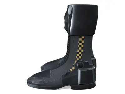 Female Sci-fi Boots Low-poly 3D model