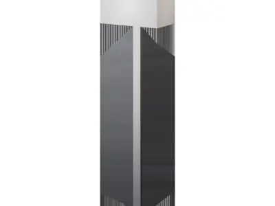 TOMELILLA Floor lamp nickel-plated white 150 cm 3D model