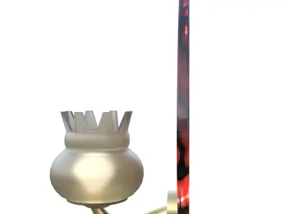 Leaf Lamp Low-poly 3D model