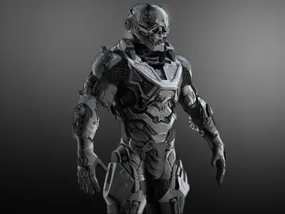 Cybernetist Zbrush 3D model