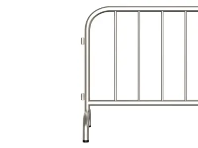 Road Safety Barrier Low-poly 3D model