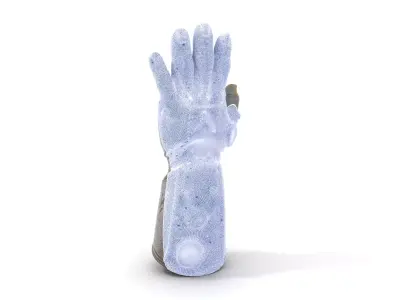 Futuristic Metallic Gauntlet Model Pack Low-poly 3D model