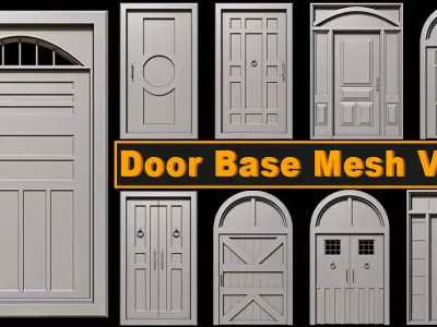 Door Base Mesh Vol 1 Low-poly 3D model