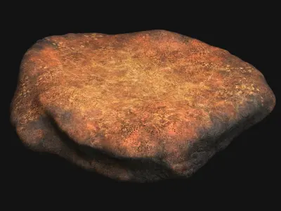 Rock 07 - Dust 1 Low-poly 3D model