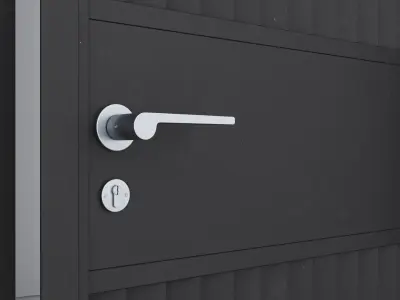 Aluminium door 39 3D model