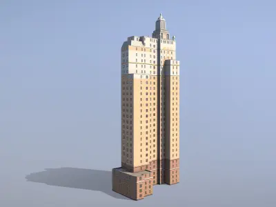 MSK Building 53 Low-poly 3D model