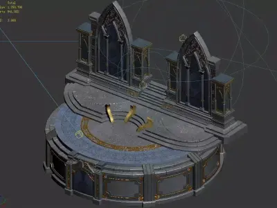 Moon City - Temple 01 3D model