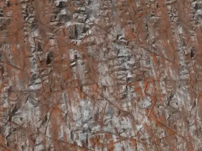 Corroded Triangular Hammered Rusty Metal Plates PBR Seamless Texture