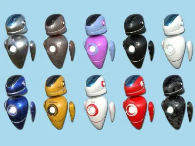 100 Robots Super Collection - SciFi Character Design 3D Model Pack