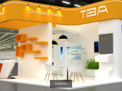 10 Exhibition Stand Stall Booth 3D Model Collection 4 3D Model Pack