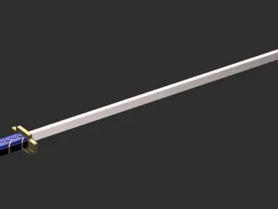Metal Gear Solid - Gray Fox katana 3D print model