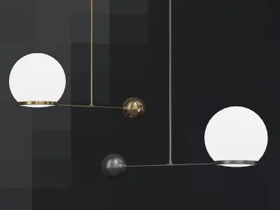 Og Contrapesso 8quot Globe Led Pendant Rejuvenation 3D model