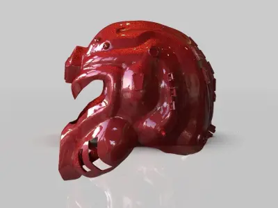 Sci Fi Soldier Helmet 3D print model