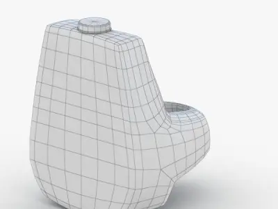 1621 - Urinal Low-poly 3D model