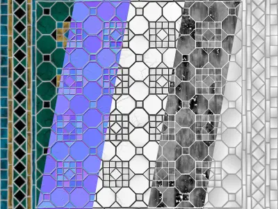 Complex Tile-01-PBR-2k-4k Texture